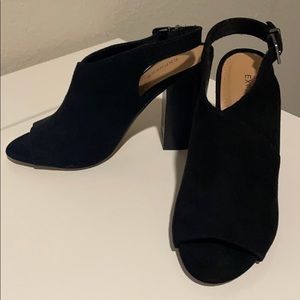 Express Black Peep Toe Sandal